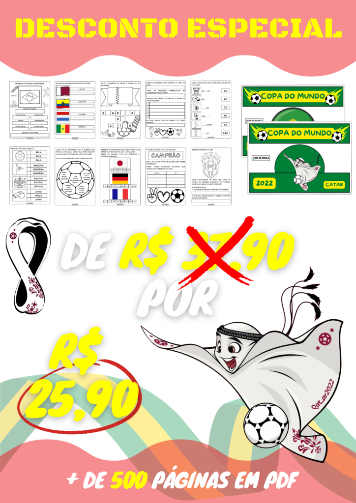 KIT COPA DO MUNDO 2022 KIT SÓ ESCOLA