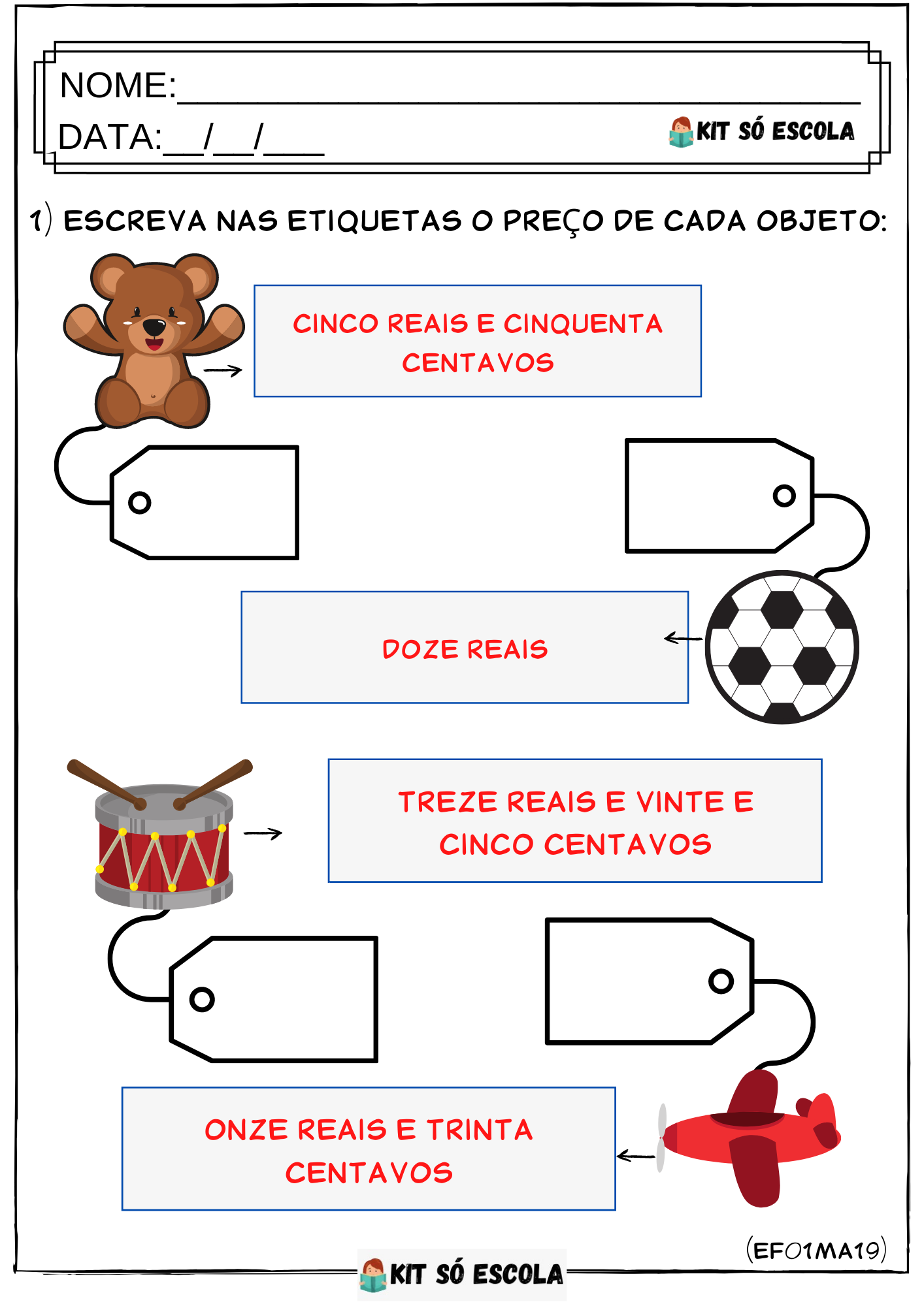 KIT MATEMÁTICA: Jogos e Atividades — KIT SÓ ESCOLA