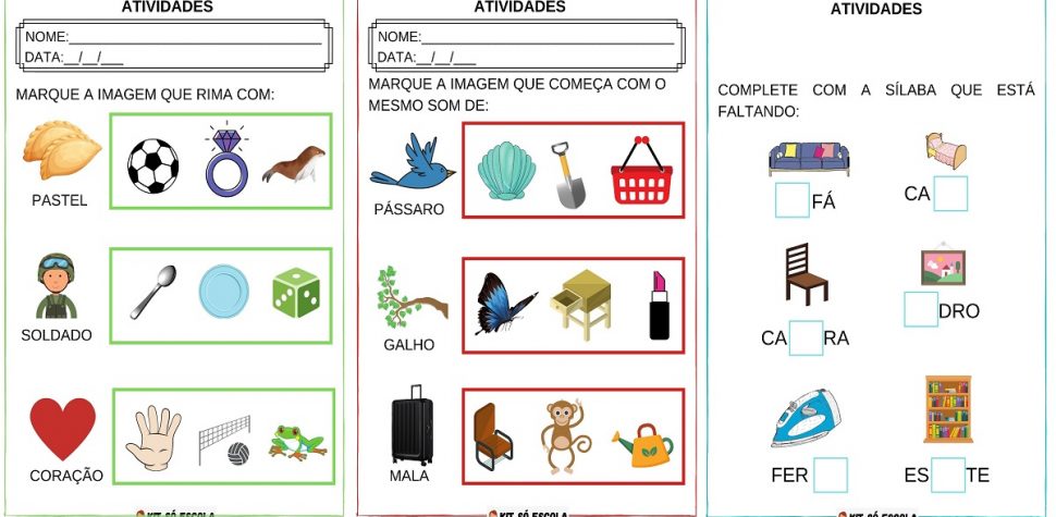 Onsciência fonológica vogais - Recursos de ensino