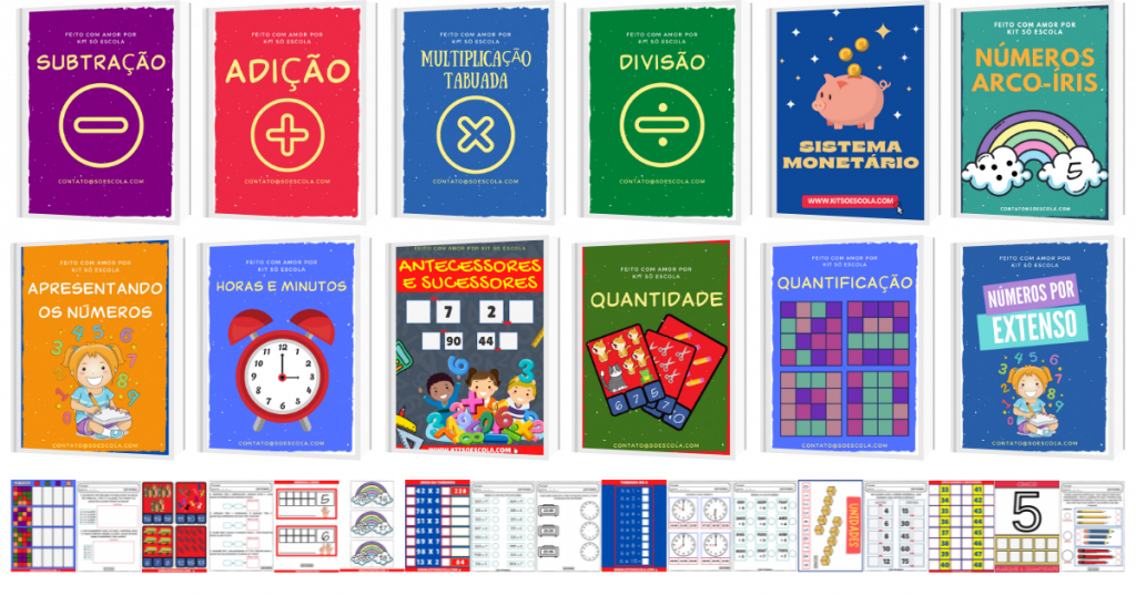 Kit Jogos Números e Quantidades - Matemática - Educa Market