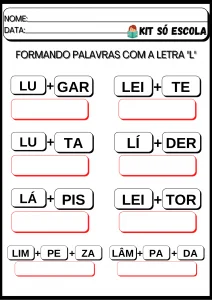 Formando Palavras- EJA
