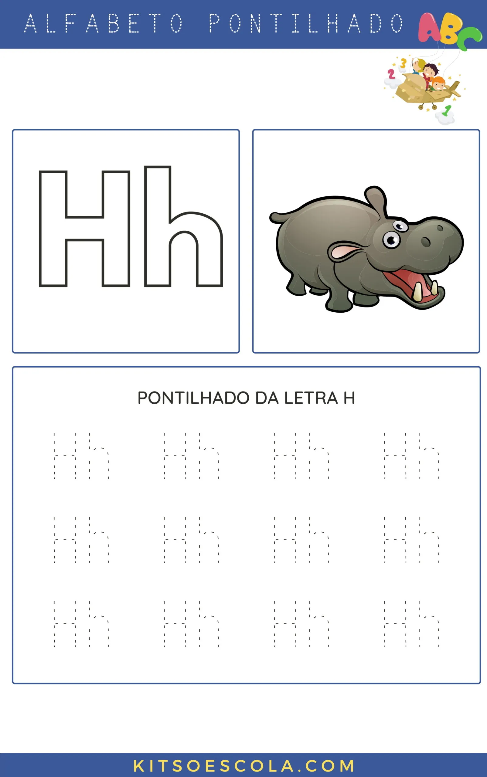 Alfabeto Pontilhado - Modelo 01-12