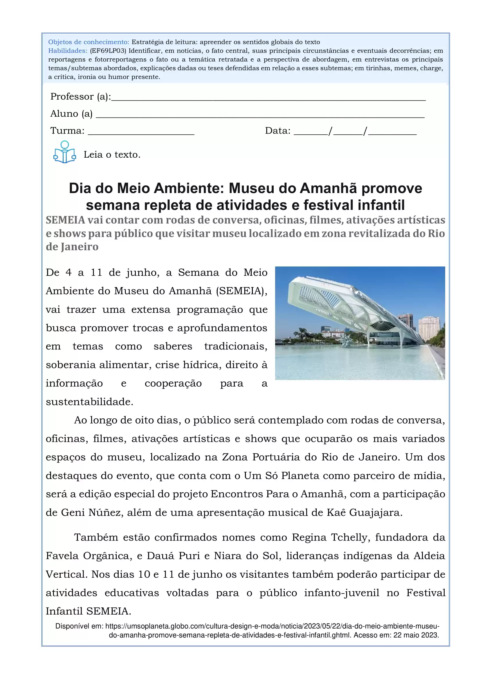 Interpretação de texto 8º ano-09