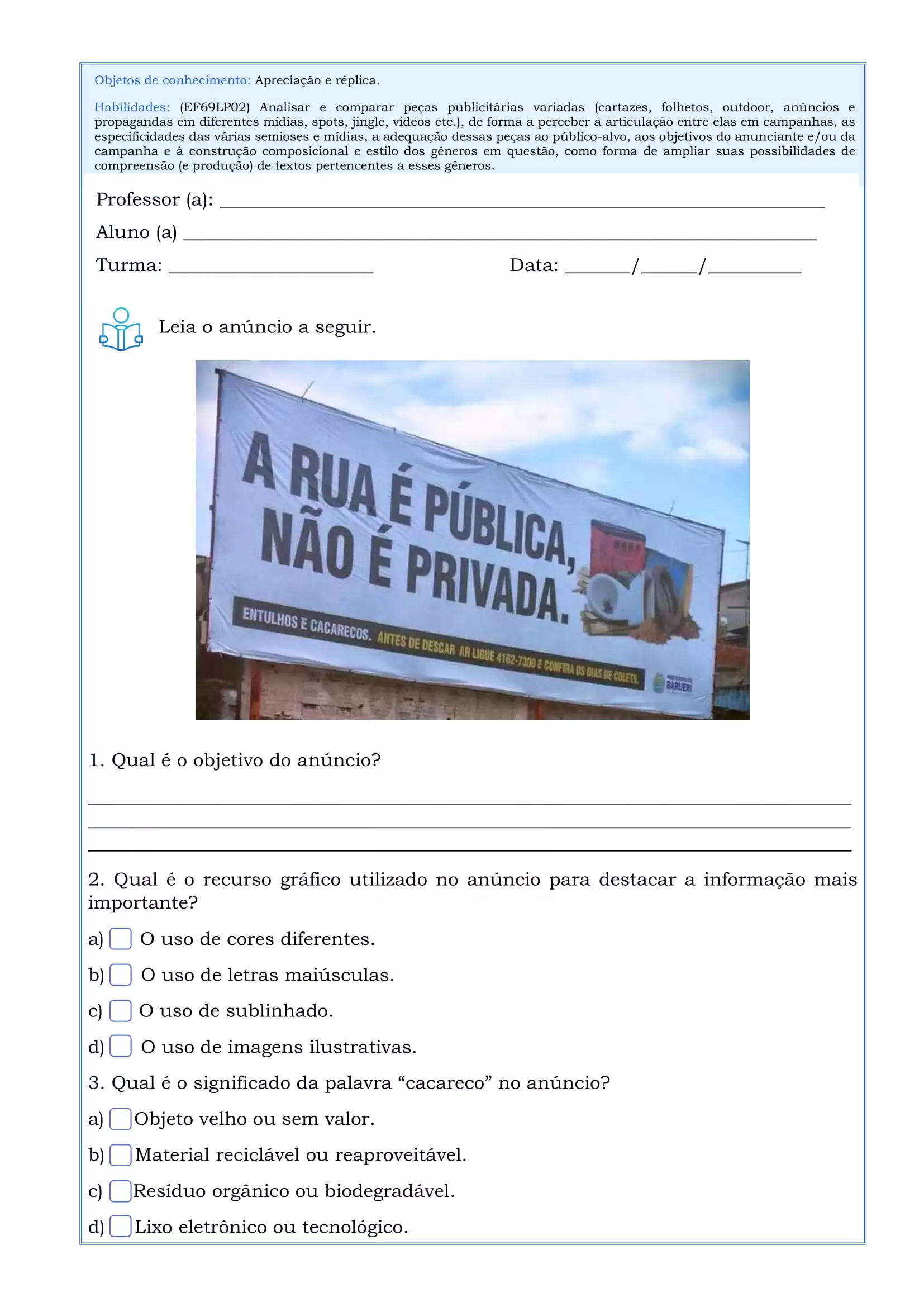 Interpretação de texto 9º ano-16